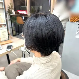 ショート ピンク・ラベンダー 艶カラー🍁かえでのヘアスタイル