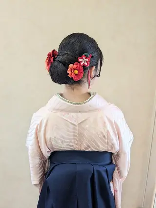 ロング ヘアアレンジ bright所属・miku ヘアセット/着付けのヘアスタイル