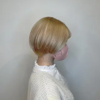 ショート カラー 夏井 沙織のヘアスタイル