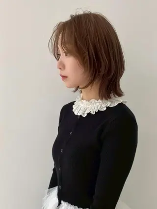 ミディアム 柔らかい縮毛矯正/ ボブ/北林のヘアスタイル