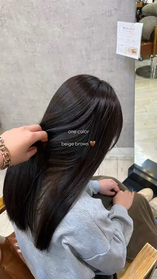 ロング 近江流奈☆透明感カラ ー☆髪質改善☆のヘアスタイル