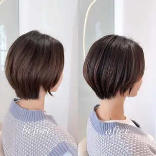 ショート カラー 渋谷ボブ/レイヤー ボブ田中航平のヘアスタイル