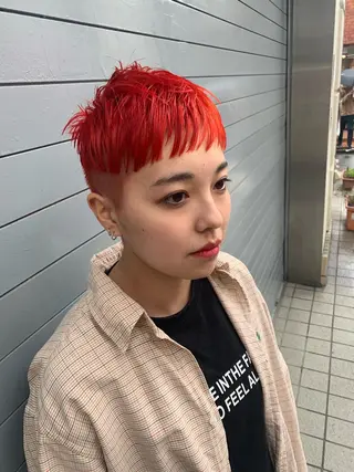 ショート カラー ピンクベージュ/新潟 万代/高橋桃葉🍑のヘアスタイル