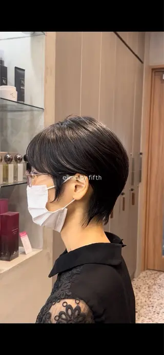 ショート しずく🤍🧸 / fifthパーマのヘアスタイル