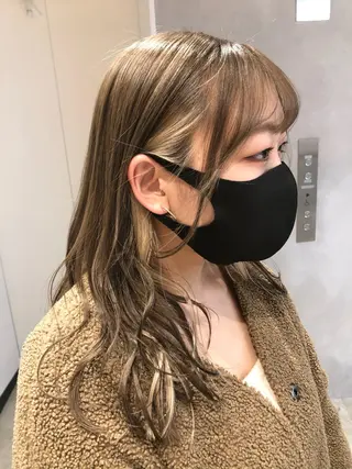 ミディアム カラー ブロンド×ハイトーン /遠藤将太のヘアスタイル