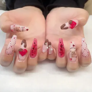 ネイル 💎🐰 saki. m 🐰💎のネイルデザイン