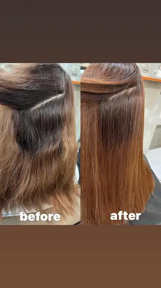 ロング カラー RIYA❤︎ Aujuaソムリエのヘアスタイル