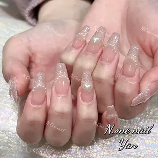 ネイル 長いだし/スカルプ/ パラシェルN.oneのネイルデザイン