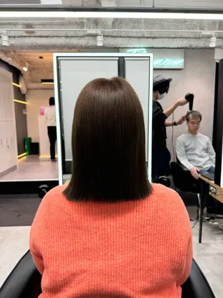 セミロング カラー 吉満 翔のヘアスタイル