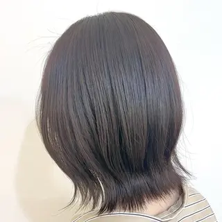 ミディアム カラー パーマ ブリーチなし/ ベージュ/akiraのヘアスタイル