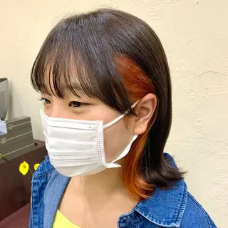 ミディアム in'dexhair U所属・ブリーチ🌈ハイトー ンカラー ✨アニカ✨のヘアスタイル