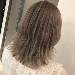 ミディアム カラー 髪質改善will hairdesignのヘアスタイル