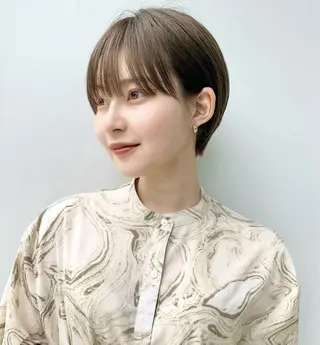 ショート riria/ボブ /ブラウンカラー🎀のヘアスタイル