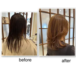 ミディアム ツヅキ マスミのヘアスタイル