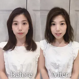 ミディアム カラー NoWL所属・大人可愛いショート＊ NoWL栗原隆成のヘアスタイル