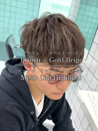 メンズ 白髪ぼかし/白髪 メッシュ/ゆうとのヘアスタイル
