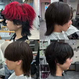 ミディアム カラー パーマ メンズ メンズパーマ特化 🔥韓国ヘア職人🔥のヘアスタイル