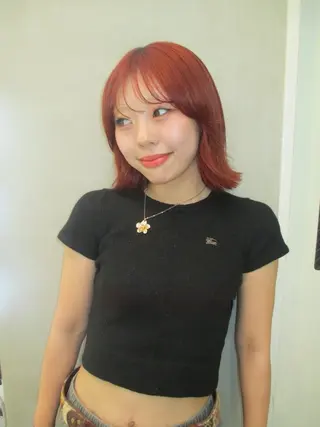 ミディアム カラー ヘアアレンジ minto/ 似合わせ/ハイトーンのヘアスタイル