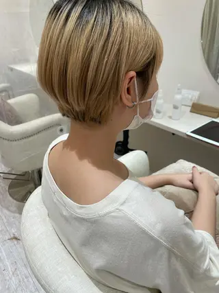 ショート Chiho / 梅田 / ボブ/ パーマのヘアスタイル