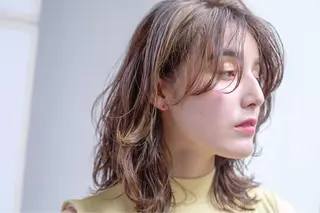 ミディアム カラー Lond labのヘアスタイル