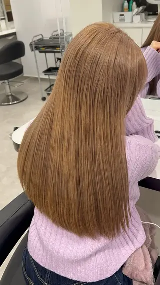 ロング カラー エフェクトブリーチ／ レイヤーカット／翔のヘアスタイル