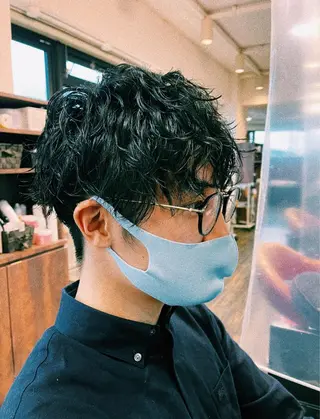 ショート パーマ メンズ メンズスタイル /メンズパーマ/須藤のヘアスタイル