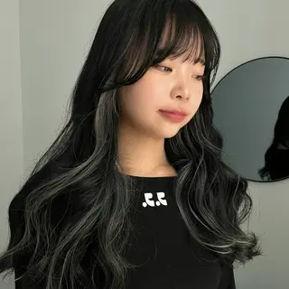 ロング 梅田/ボブ/デザイン カラー/sen🩶のヘアスタイル