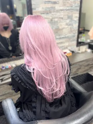 ロング カラー ハイトーンエクステ 🎩カズキ🎩のヘアスタイル