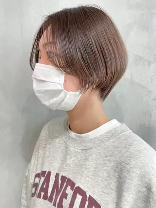 ショート カラー パーマ ヘアアレンジ ITbyALBUM 松戸のヘアスタイル