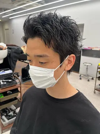 メンズ 🍐シャドウパーマ メンズ特化/守岡🍐のヘアスタイル