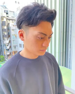 メンズ Lond　luce心斎橋所属・✨縮毛矯正✨レイヤー ホウダカズヒロのヘアスタイル