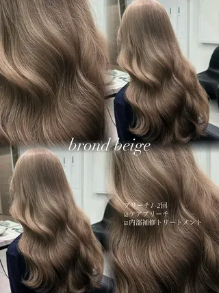 ロング カラー PELE所属・愛されミルクティー 💍🎀yuiのヘアスタイル