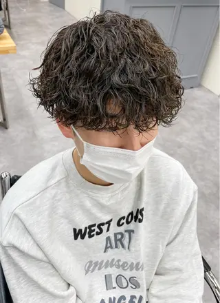 ショート パーマ メンズ メンズパーマ メンズ特化ryoのヘアスタイル