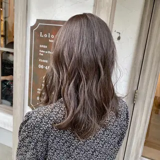 セミロング カラー 美髪・髪質改善 有田怜平のヘアスタイル