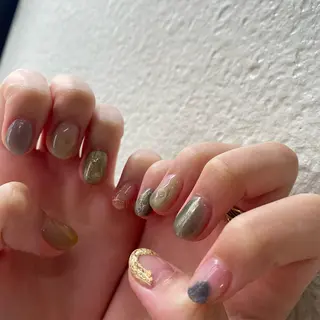 カラー ネイル scre as Etelのネイルデザイン