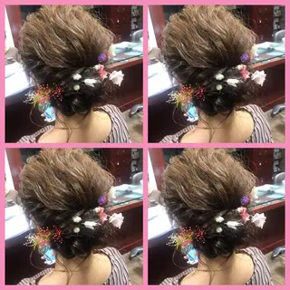 ヘアアレンジ ハイトーンデザイン カラー特化🌟木下のヘアスタイル