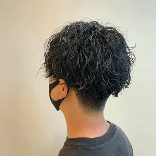 ミディアム パーマ メンズ メンズ指名多数!! SiLO 田島のヘアスタイル