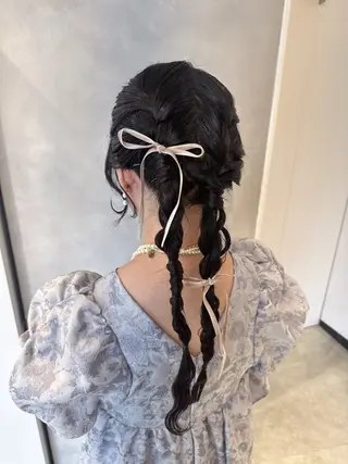 ヘアアレンジ 透明感カラー✨艶髪 制作🌱山根あゆみのヘアスタイル