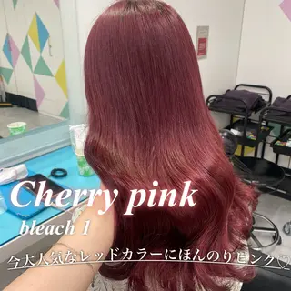 ロング カラー ガーリー♡女の子っぽ ヘア♡ピンクカラー♡のヘアスタイル