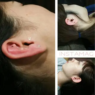 小顔×小顔×小顔 おくむらサロン所属・耳ツボジュエリー 3000円のエステ・リラクイメージ