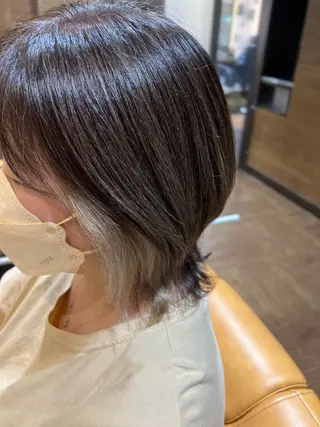 ミディアム ヤマダレナ/個室/ 透明感艶カラー😽✨のヘアスタイル