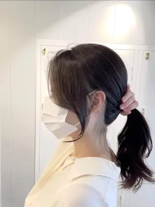 セミロング PaRtage 大宮 East所属・日比崚介🍀 おくれげ小顔カットのヘアスタイル