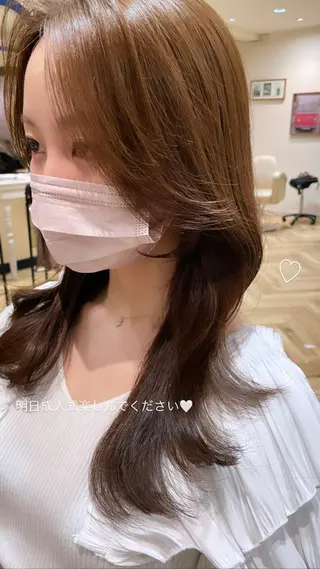 ロング 💖レイヤー×美髪 💖momoのヘアスタイル