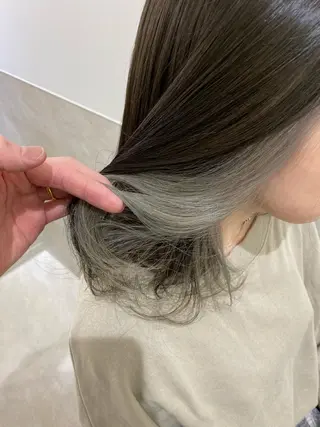 ミディアム カラー パーマ ヘアアレンジ キッズ ネイル マツエク・マツパ umu.［韓国ヘア /ダウンパーマ］のヘアスタイル