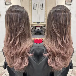 ロング カラー ヘアアレンジ BANK'S hair所属・💐ケラチン 髪質改善寺坂雄飛💐のヘアスタイル