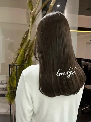 セミロング カラー 中原 優美のヘアスタイル