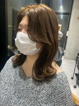 ミディアム カラー Dxxxx III所属・女性目線の大人 メンズ*Ayakaのヘアスタイル