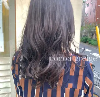ロング カラー ボブ/美髪矯正 /佐藤　奈巳のヘアスタイル