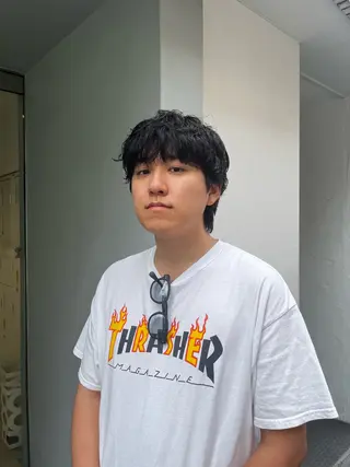 ミディアム メンズ GO TODAY SHAiRE SALON NU茶屋町店所属・メンズ特化 河内翔吾のヘアスタイル