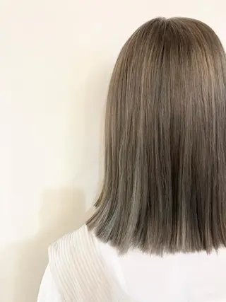 セミロング カラー ペッツ本店 スタイリスト増田ゆきのヘアスタイル